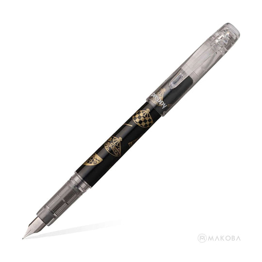 Platinum Preppy Wa Limited Edition Fountain Pen, Ogi Chirashi (Black) - Steel Nib