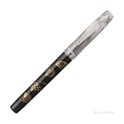 Platinum Preppy Wa Limited Edition Fountain Pen Ogi Chirashi (Black) - Steel Nib 2