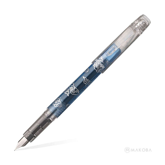 Platinum Preppy Wa Limited Edition Fountain Pen, Reishigumo (Blue) - Steel Nib