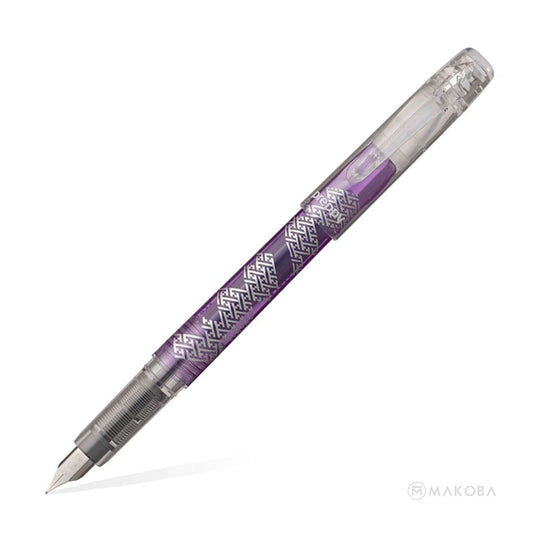 Platinum Preppy Wa Limited Edition Fountain Pen, Sayagata (Purple) - Steel Nib