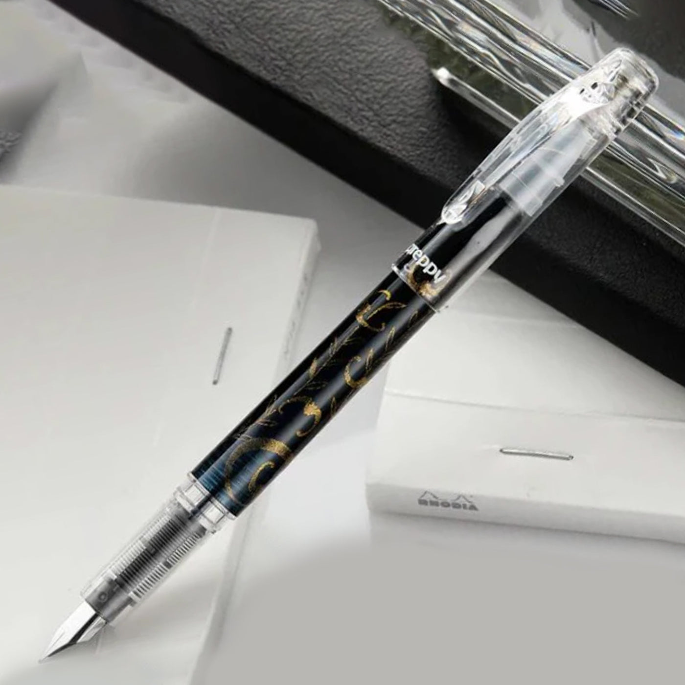 Platinum Preppy Wa Modern Maki-e Fountain Pen - Yanagi Ni Koumori (Limited Edition) 6