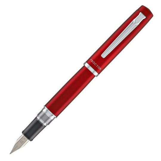 Platinum Procyon Fountain Pen - Carmine Red