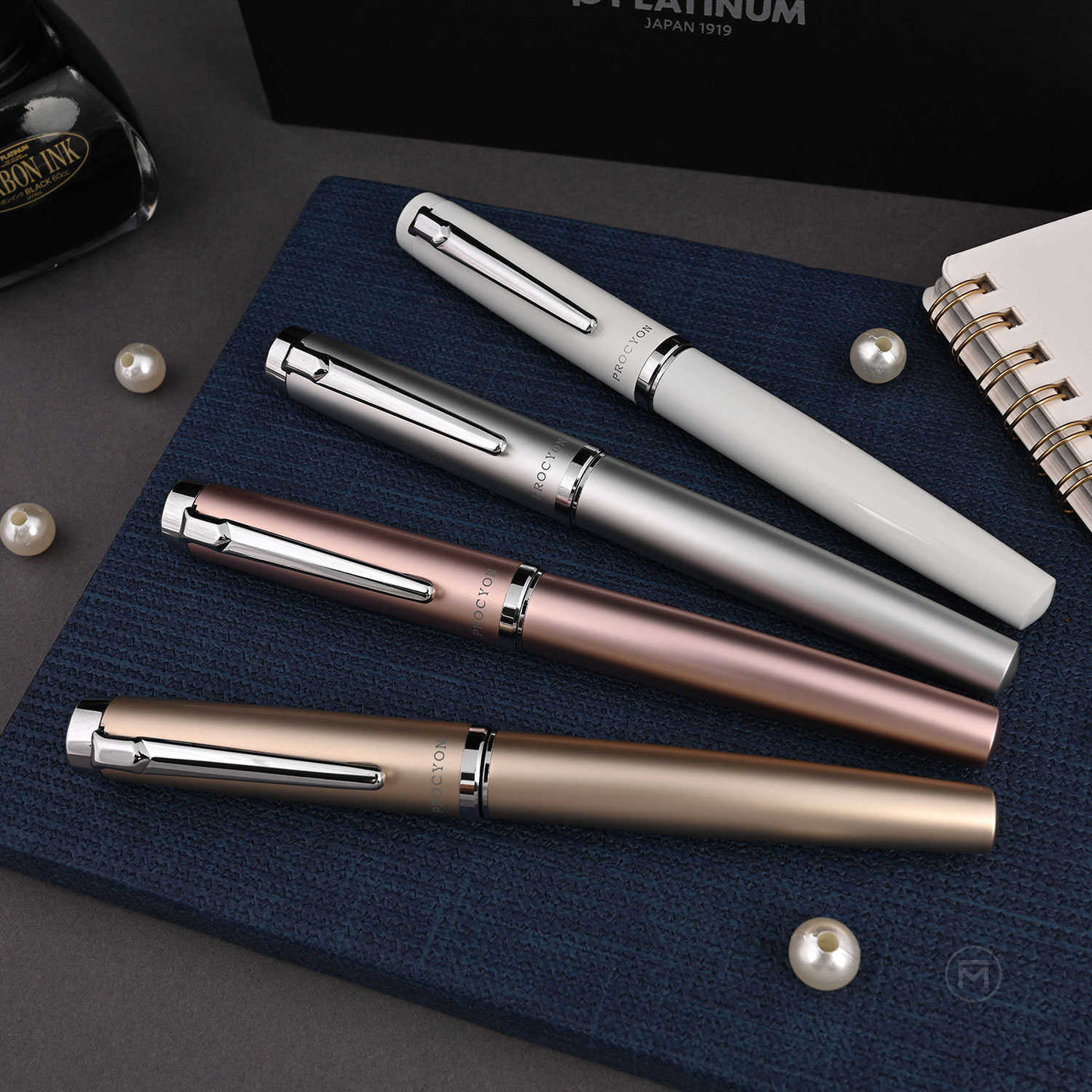 Platinum Procyon Fountain Pen - Luster Rosegold 9