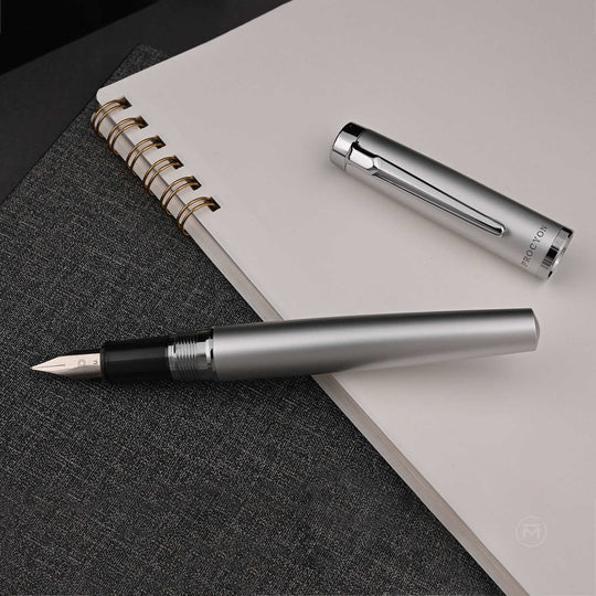 Platinum Procyon Fountain Pen - Luster Satin Silver