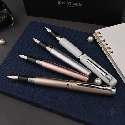 Platinum Procyon Fountain Pen - Porcelain White 9 