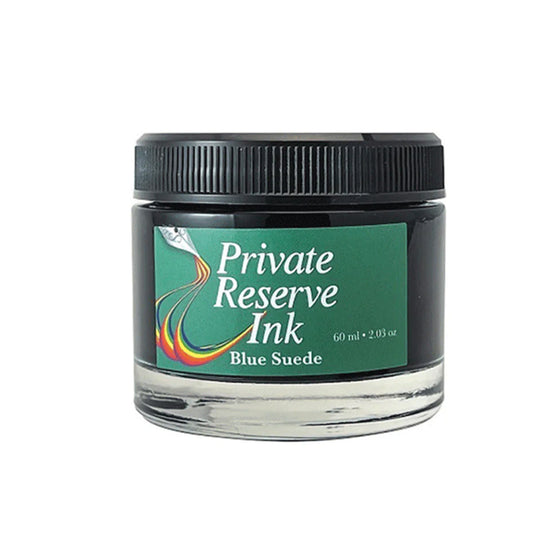 Private Reserve Blue Suede Ink Bottle, Turquoise - 60ml