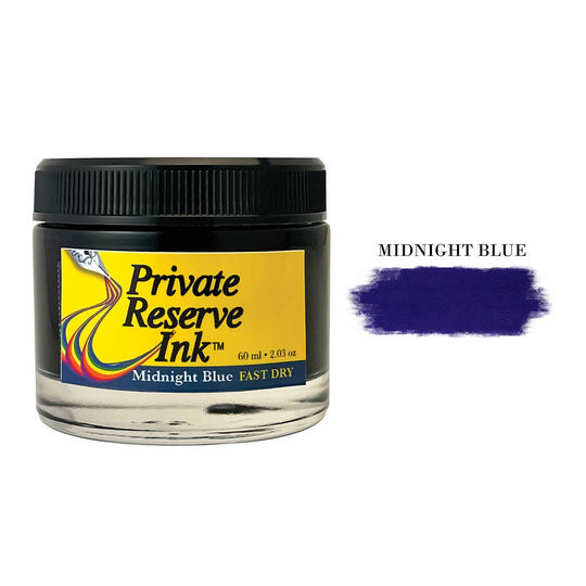Private Reserve Midnight Blue Fast Dry Ink Bottle - 60ml