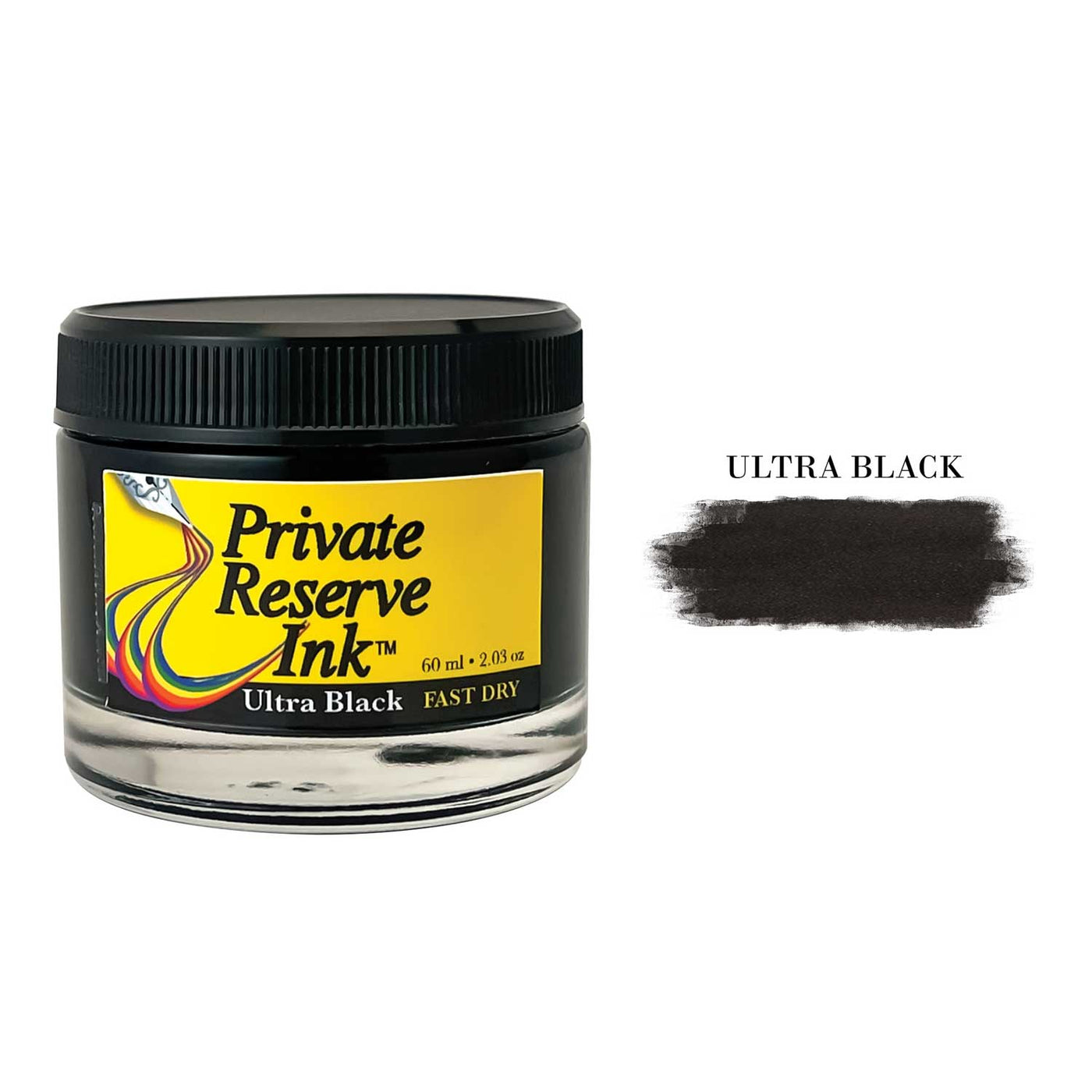 Private Reserve Ultra Black Fast Dry Ink Bottle - 60ml 1