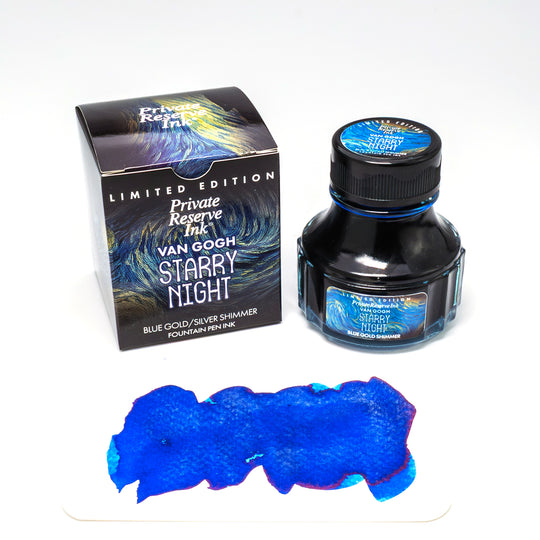 Private Reserve Van Gogh Starry Night Limited Edition Ink Bottle, Blue - 90ml