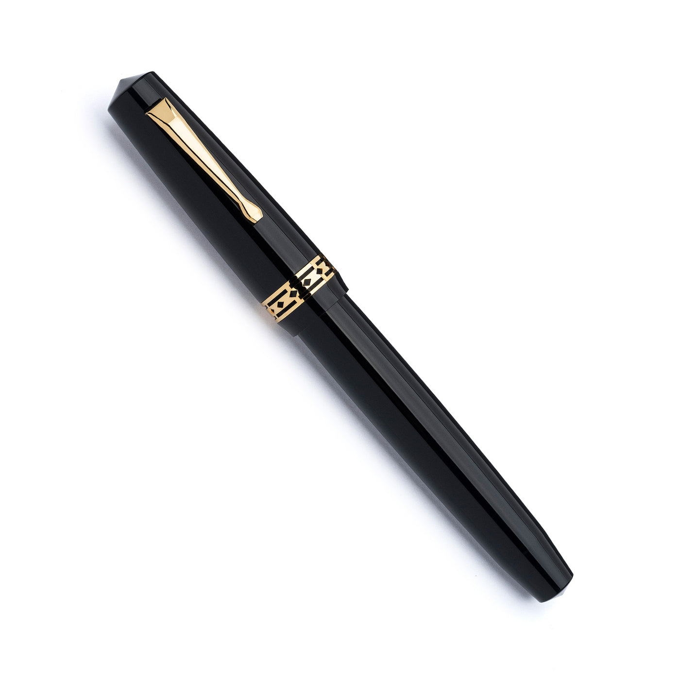 Radius 1934 Settimo Fountain Pen - Glossy Black GT 2