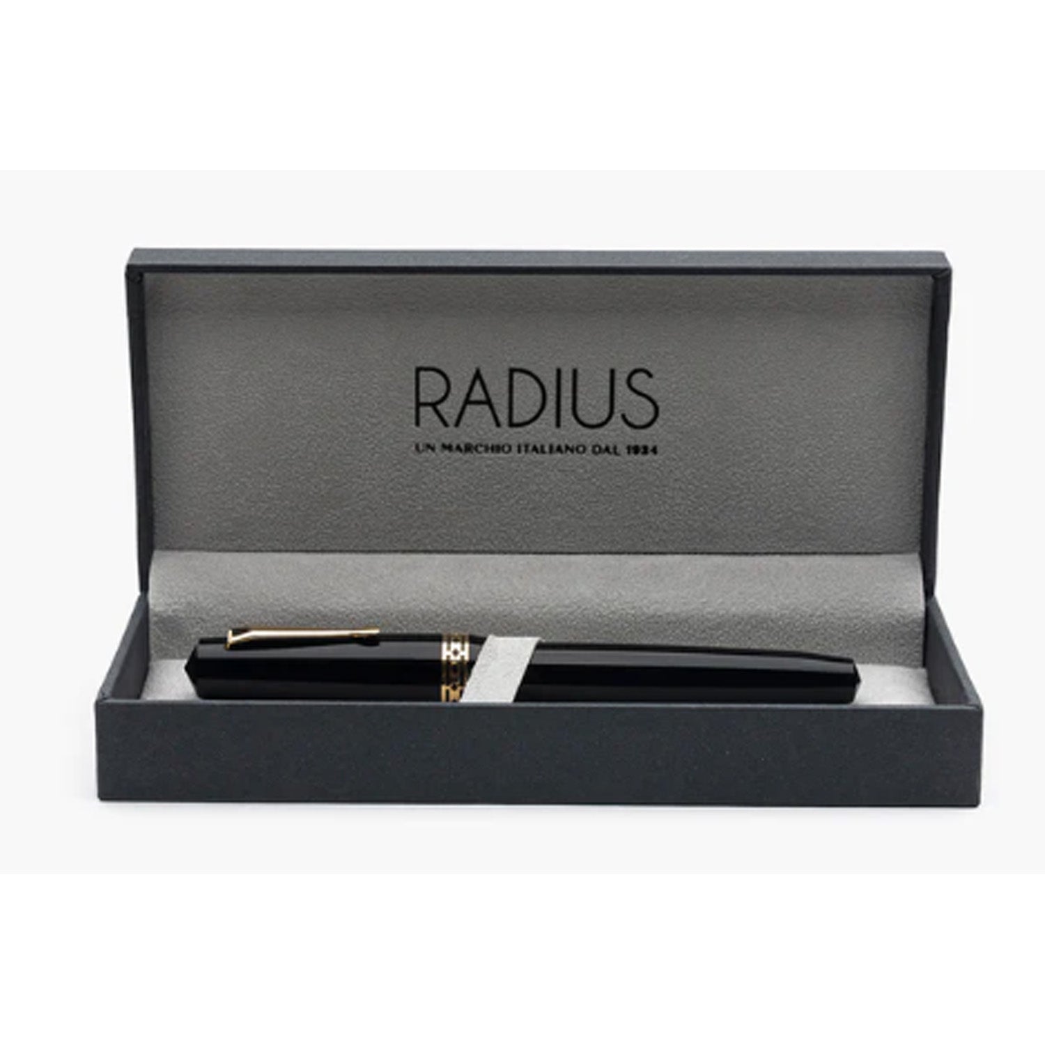 Speed Radium Pens Radius 1934 Settimo Fountain Pen - Matte Black GT – Makoba