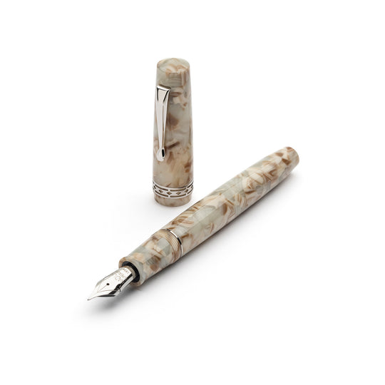 Radius 1934 Settimo Fountain Pen - White Marble CT