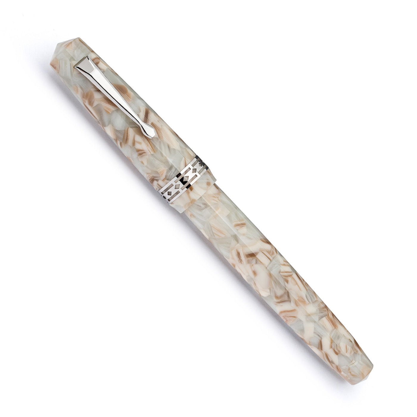 Radius 1934 Settimo Fountain Pen - White Marble GT 2