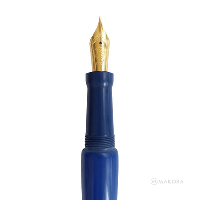 Ranga Abhimanyu Premium Ebonite Fountain Pen Blue Steel Nib 2