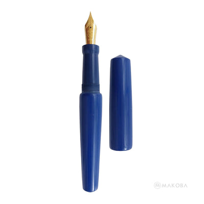 Ranga Abhimanyu Premium Ebonite Fountain Pen Blue Steel Nib 3