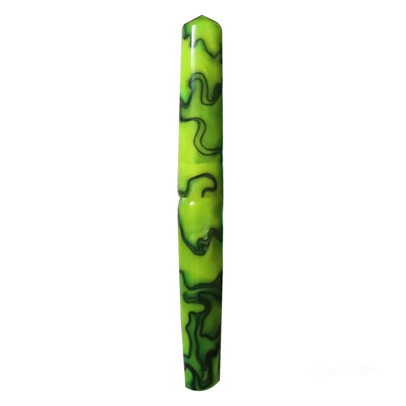 Ranga Abhimanyu Regular Acrylic Fountain Pen Bright Green With Black Lines 2