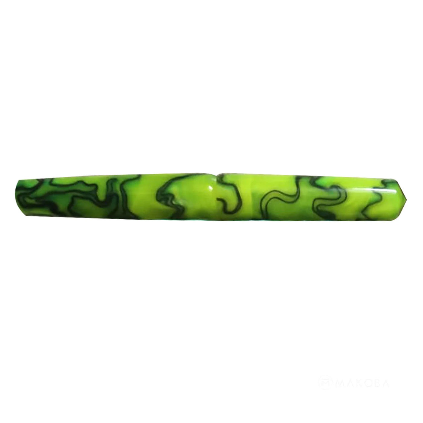 Ranga Abhimanyu Regular Acrylic Fountain Pen Bright Green With Black Lines 3