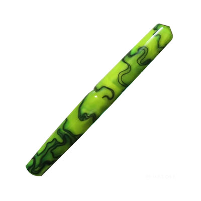 Ranga Abhimanyu Regular Acrylic Fountain Pen Bright Green With Black Lines 1