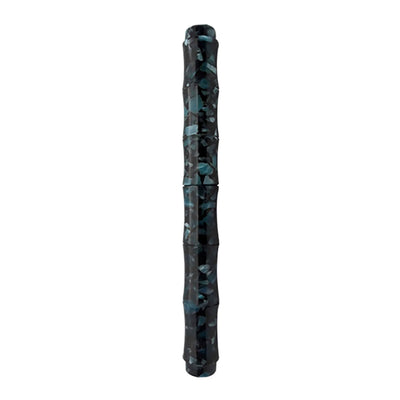 Ranga Bamboo Premium Acrylic Fountain Pen Aqua Cracked Ice Steel Nib 4