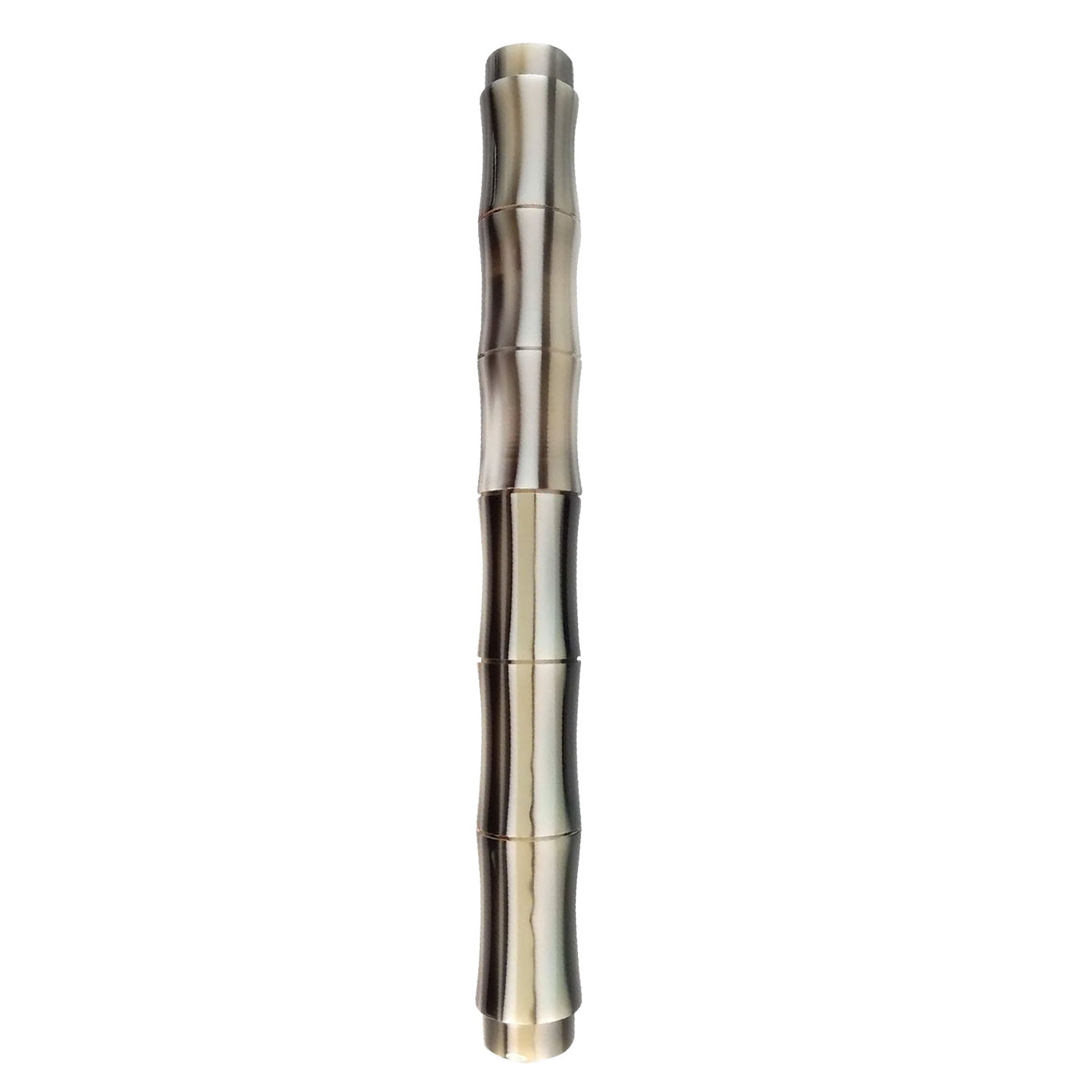 Ranga Bamboo Premium Acrylic Fountain Pen White Stripes Steel Nib Image 3
