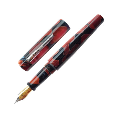 Ranga Model 4 Regular Acrylic Fountain Pen Brown Swril 1