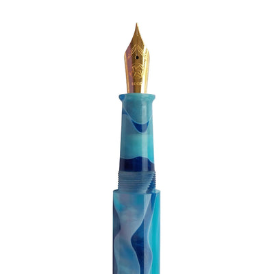 Ranga Pens Model 4C Regular Acrylic Fountain Pen Aqua Blue 3