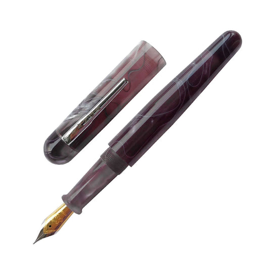 Ranga Pens Model 4C Regular Acrylic Fountain Pen, Heather - Steel Nib