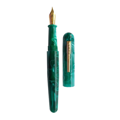Ranga Pens Model 4C Regular Acrylic Fountain Pen Malachite Green 2