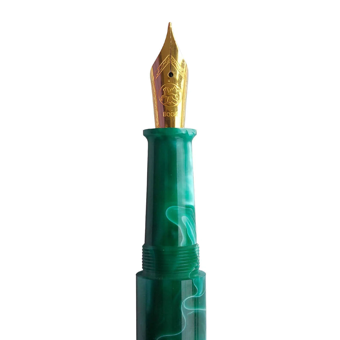 Ranga Pens Model 4C Regular Acrylic Fountain Pen Malachite Green 3