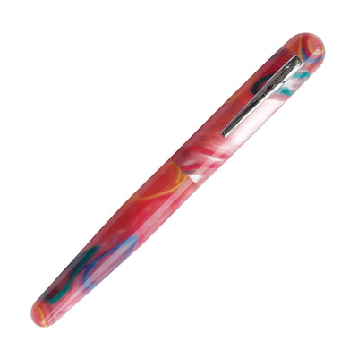 Ranga Pens Model 4C Regular Acrylic Fountain Pen Pink With Colored Rings 4