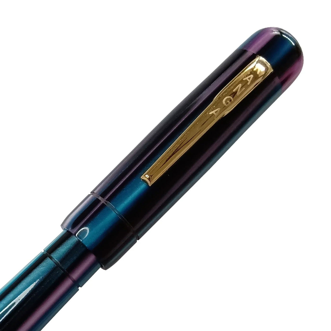 Ranga Peytonstreetpens Premium Acrylic Fountain Pen Blue Pink Stripes Steel Nib 3