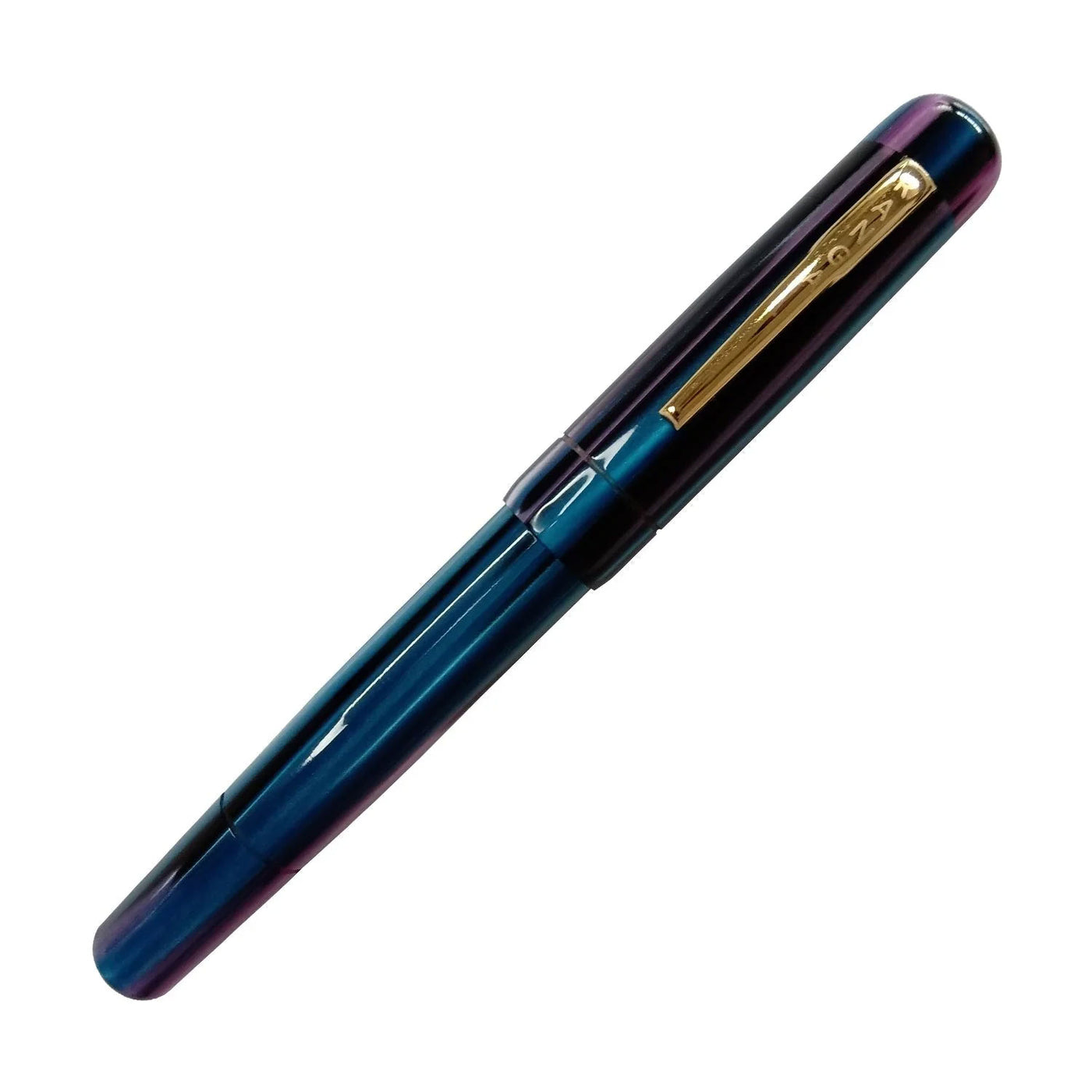 Ranga Peytonstreetpens Premium Acrylic Fountain Pen Blue Pink Stripes Steel Nib 4