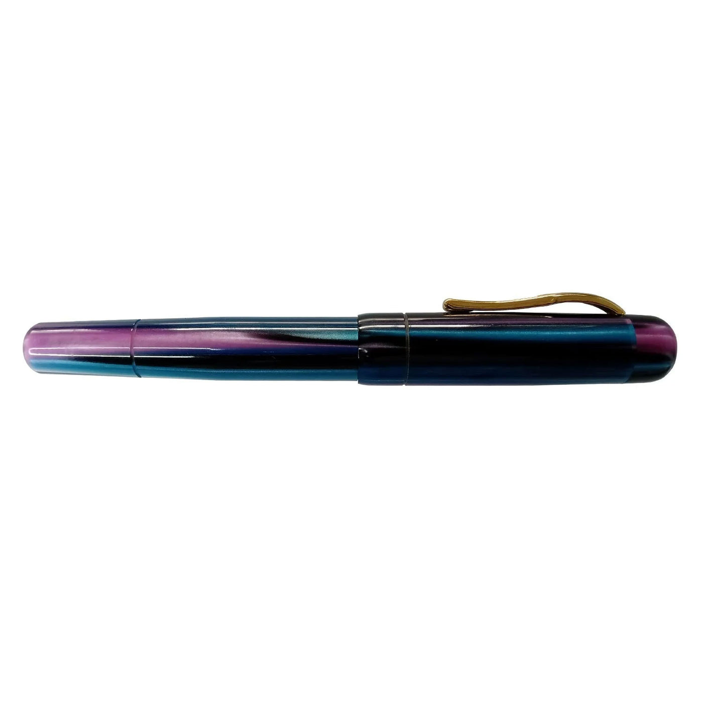 Ranga Peytonstreetpens Premium Acrylic Fountain Pen Blue Pink Stripes Steel Nib 5