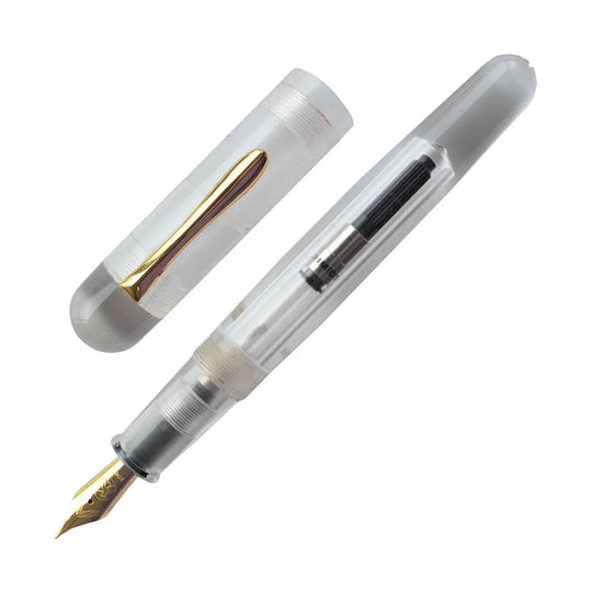 Ranga Splendour Peak Premium Acrylic Fountain Pen, Clear - Steel Nib