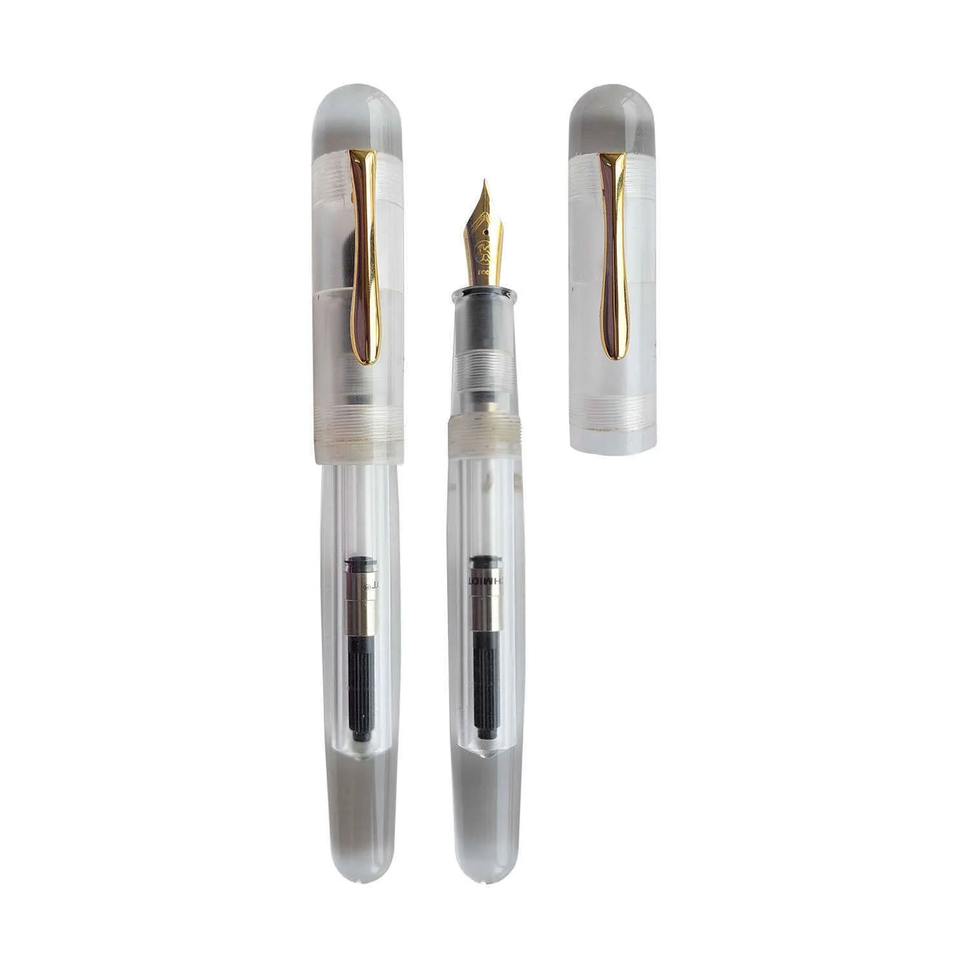 Ranga Splendour Peak Premium Acrylic Fountain Pen Clear Steel Nib 5
