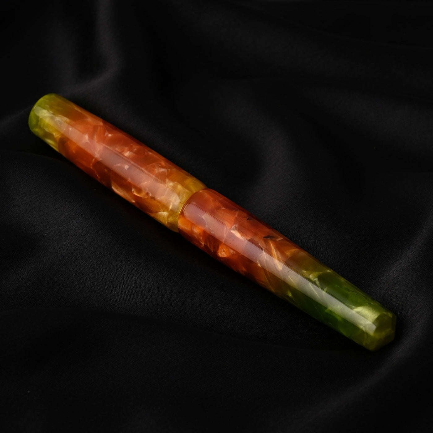Ranga Abhimanyu Premium Acrylic Fountain Pen Green Orange Parfait 10