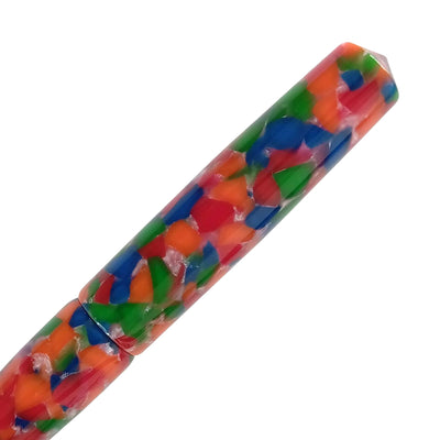 Ranga Abhimanyu Premium Acrylic Fountain Pen Rainbow Cracked Ice Steel Nib 3