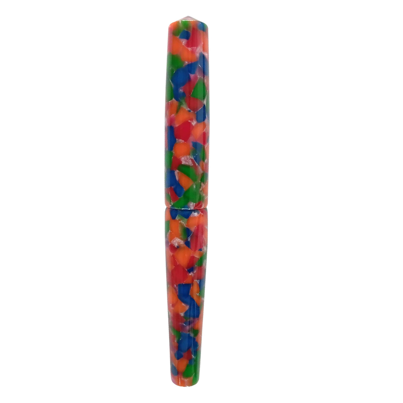 Ranga Abhimanyu Premium Acrylic Fountain Pen Rainbow Cracked Ice Steel Nib 5