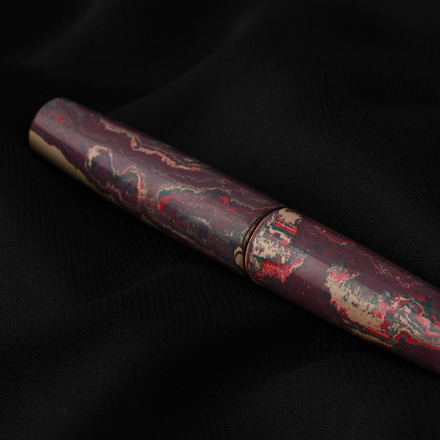 Ranga Abhimanyu Premium Ebonite Fountain Pen Green/Red/White 11