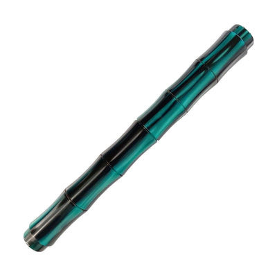 Ranga Bamboo Premium Acrylic Fountain Pen Green Stripes Steel Nib 4