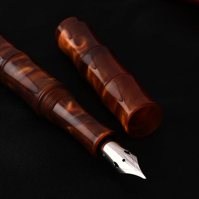 Ranga Regular Bamboo Acrylic Fountain Pen - Chestnut 8