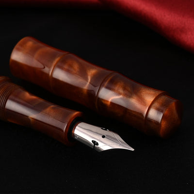Ranga Regular Bamboo Acrylic Fountain Pen - Chestnut 9