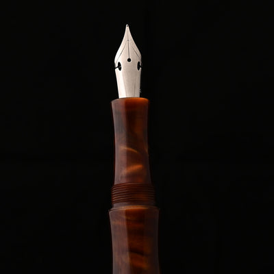 Ranga Regular Bamboo Acrylic Fountain Pen - Chestnut 10