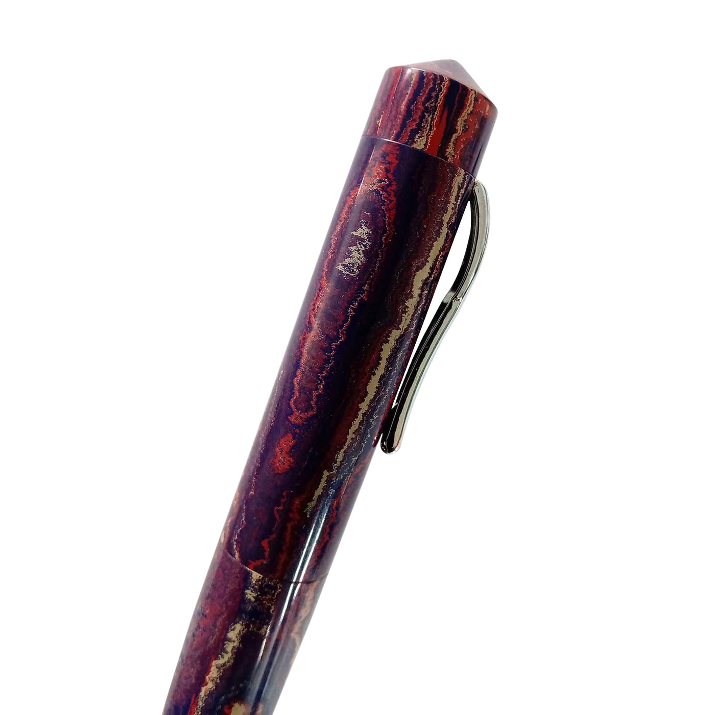 Ranga Thin Bamboo Premium Ebonite Fountain Pen Blue Pink Pale Yellow Steel Nib 3