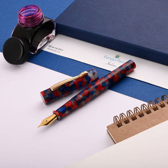 Ranga #3 Premium Acrylic Fountain Pen - Cardinal Tetra GT