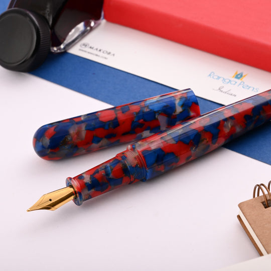Ranga #5 Premium Acrylic Fountain Pen - Cardinal Tetra