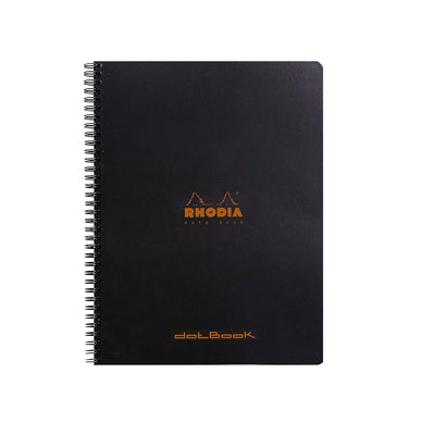 Rhodia Classic Spiral Black Notebook - A4+ Dotted 1