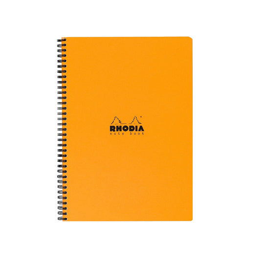 Rhodia Classic Spiral Orange Notebook - A4+, Dotted
