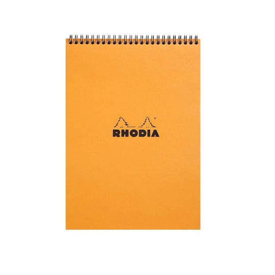 Rhodia Classic Spiral Orange Notepad - A4, Ruled