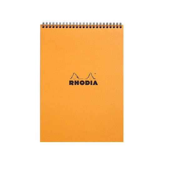 Rhodia Classic Spiral Orange Notepad - A4, Squared